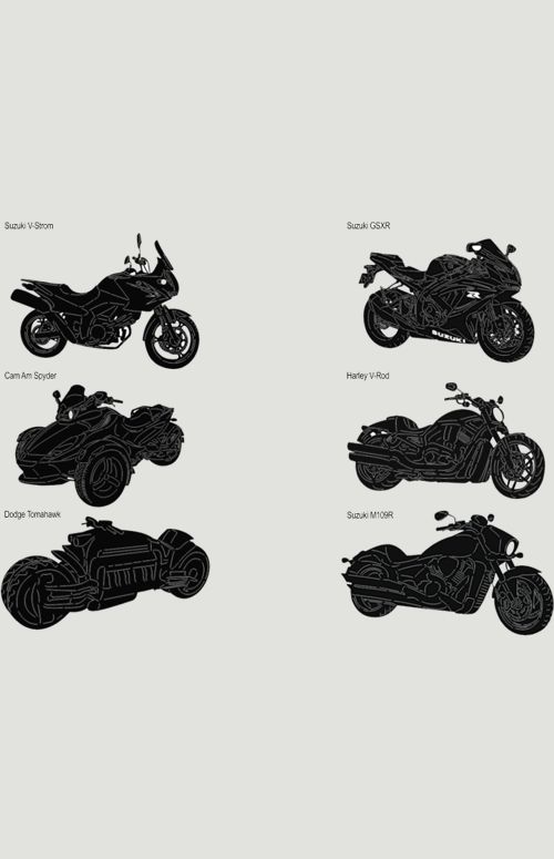 Motorcycle DXF Designs