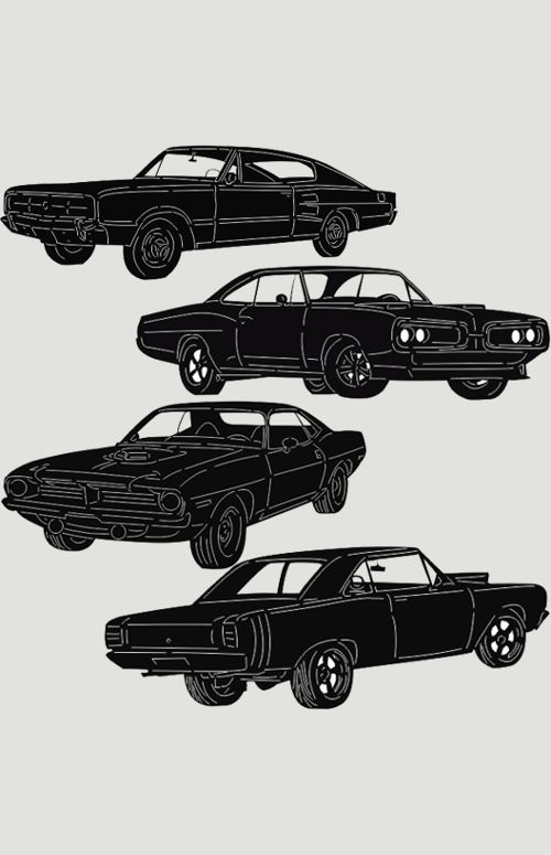 Crysler Classic Car DXF Designs